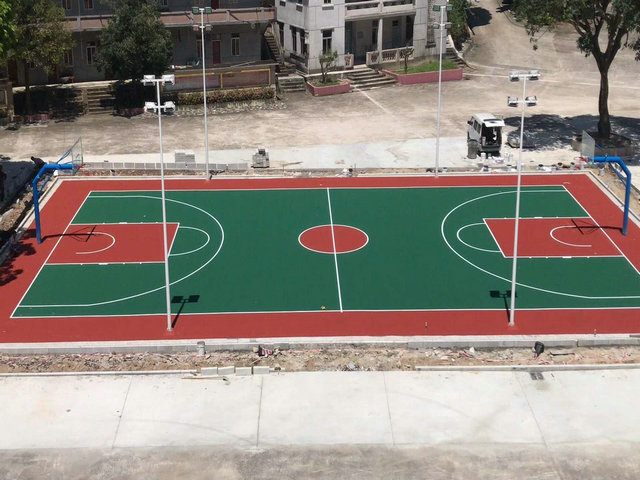 硅PU篮球场