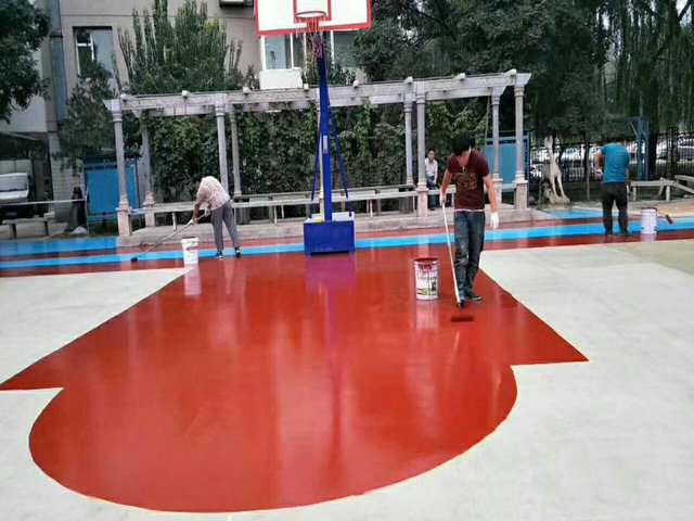 丙烯酸篮球场施工